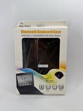 Bluetooth Keyboard Case for Apple iPad 1 & iPad 2 Wireless PU Leather New
